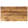 Tablero de mesa borde natural madera maciza mango 110x60x3.8 cm 1