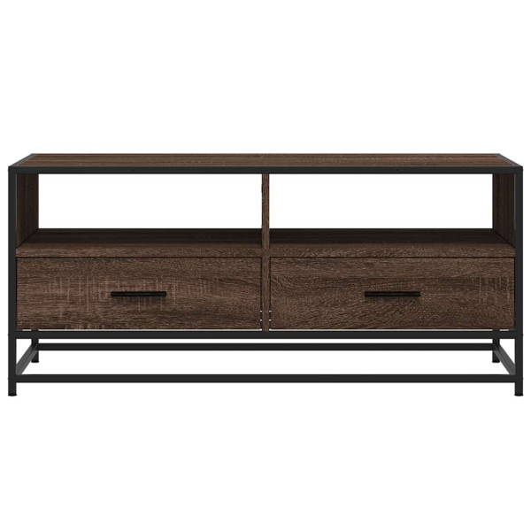 Mesa centro 100x50x45cm deriv. madeira/metal carvalho castanho M 5