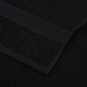 Juego de toallas 6 piezas 100% algodón negro 360 gsm 5