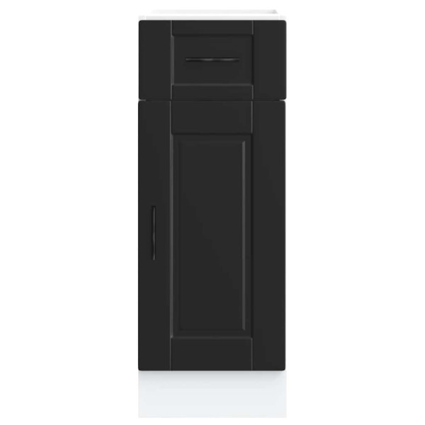 Mueble bajo de cocina Porto madera contrachapada negro M 4