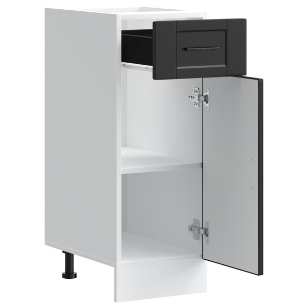 Mueble bajo de cocina Porto madera contrachapada negro M 5