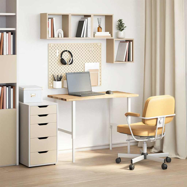 Tablero escritorio rectangular madera maciza roble sin tratar M 3