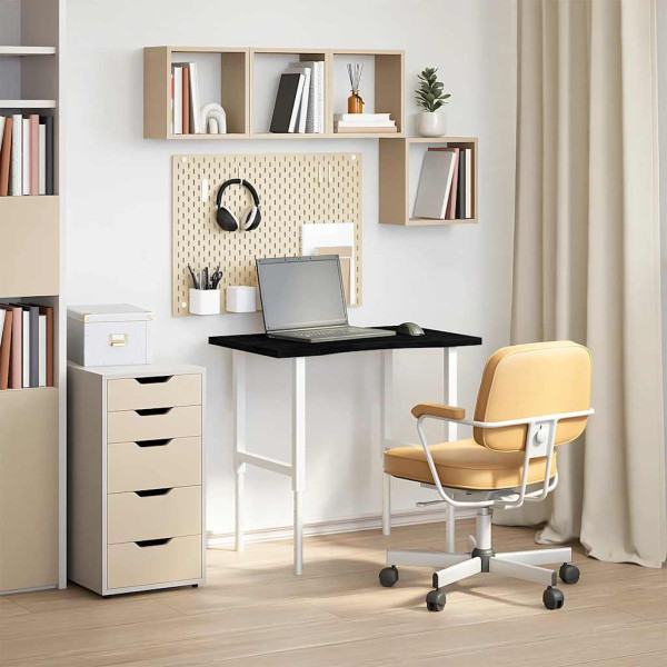 Tablero escritorio 80x60x2.5 cm rectangular madera maciza roble M 3