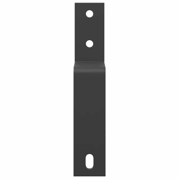 Barn Door Bypass Brackets 5 pcs para trilhos planos aço carbono M 3