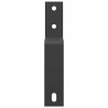 Barn Door Bypass Brackets 5 pcs para trilhos planos aço carbono 3