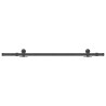 Kit de herrajes para puertas correderas acero negro 152.5 cm 4
