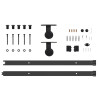 Kit de herrajes para puertas correderas acero negro 152.5 cm 5
