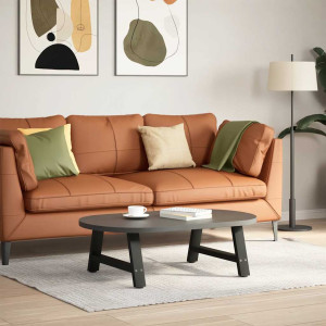 Pés para mesa de centro em formato A. 2 peças. preto. 60x(30-31) cm. aço H