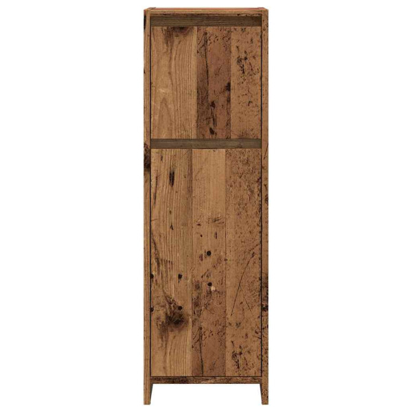 Armario de baño madera contrachapada envejecida 30x30x95 cm M 4