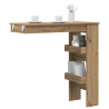 Mesa de bar de pared contrachapada roble artisan 102x45x103.5cm 1