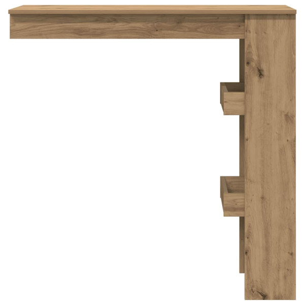 Mesa de bar de pared contrachapada roble artisan 102x45x103.5cm M 4
