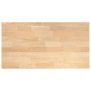 Encimera de cocina rectangular madera maciza roble H