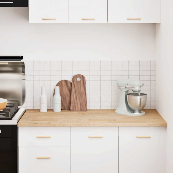 Encimera de cocina rectangular madera maciza roble M 4