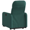 Sillón eléctrico reclinable elevable de tela verde oscuro 4
