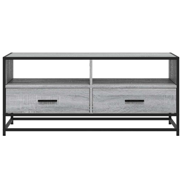 Mesa de centro madera ingeniería metal gris Sonoma 100x50x45cm M 5