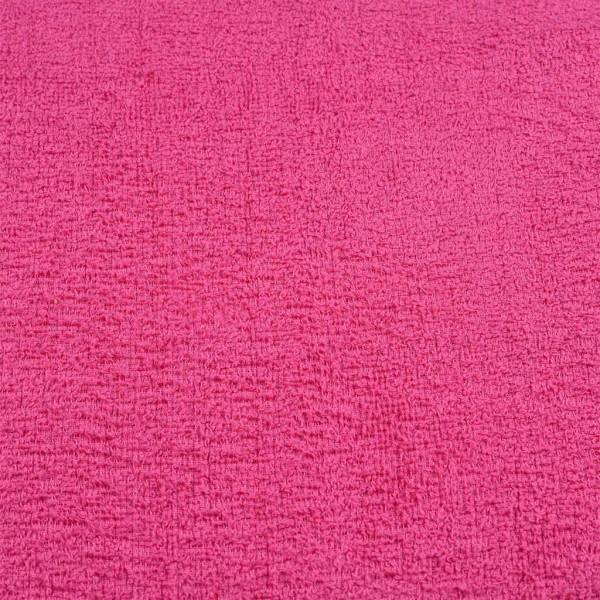 Juego de toallas 12 piezas 100% algodón rosa 360 gsm M 5