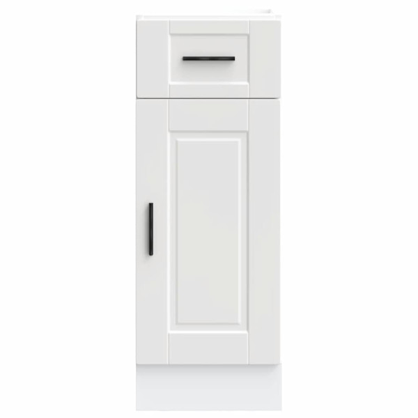 Mueble bajo de cocina Porto madera contrachapada blanca M 4