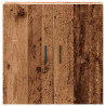 Armario pared madera ingeniería envejecida 60x31x60 cm 4