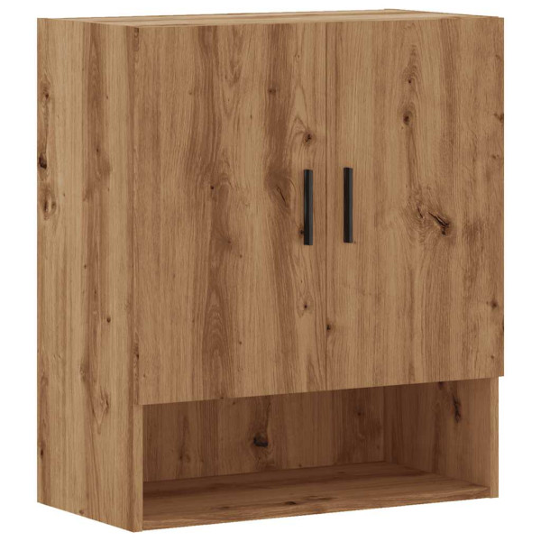 Armario de pared madera de ingeniería roble artesano 60x31x70cm M 2