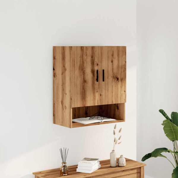 Armario de pared madera de ingeniería roble artesano 60x31x70cm M 3