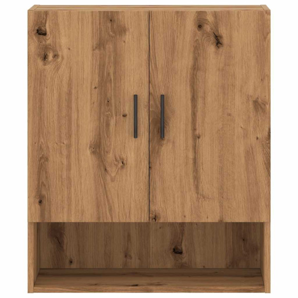 Armario de pared madera de ingeniería roble artesano 60x31x70cm M 4