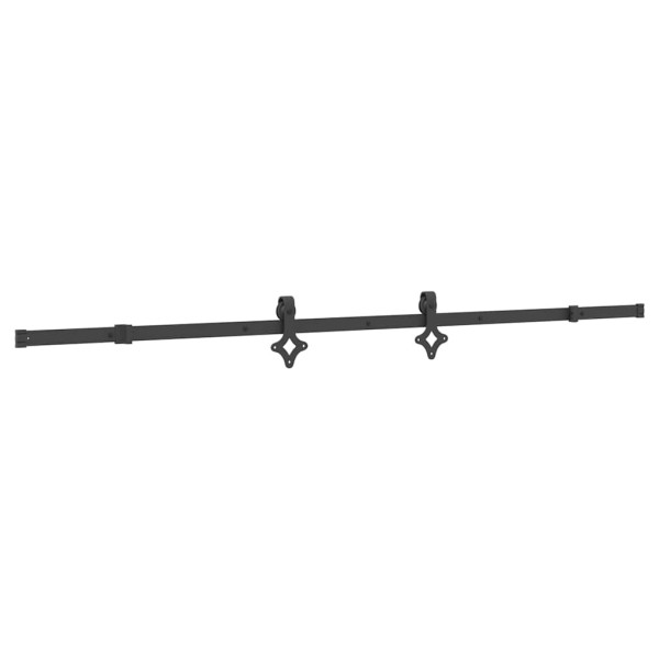Kit de herrajes para puertas correderas acero negro 213.5 cm M 2
