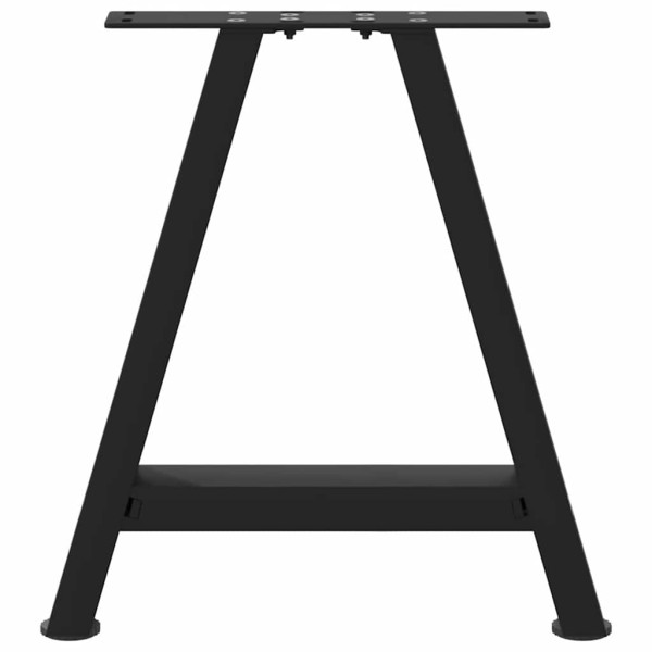 Patas de mesa de centro forma A 2uds acero negro 50x(42-43) cm M 5