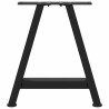 Pés para mesa de centro em formato A. 2 peças. preto. 50x (42-43) cm. aço 5