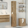 Armario de baño madera de ingeniería roble artisan 25x25x170 cm 3