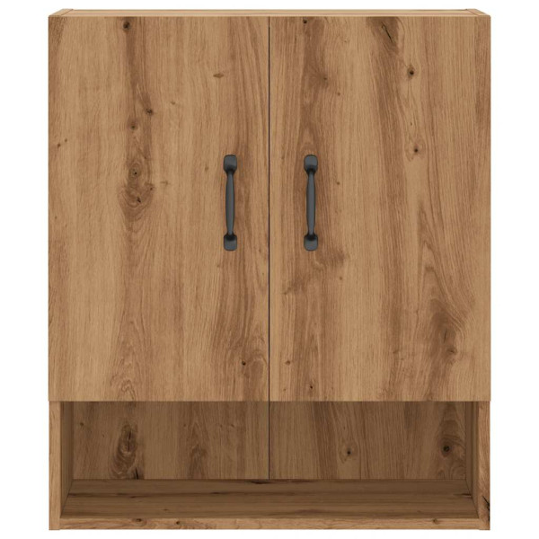 Armario de pared madera de ingeniería roble artesano 60x31x70cm M 4