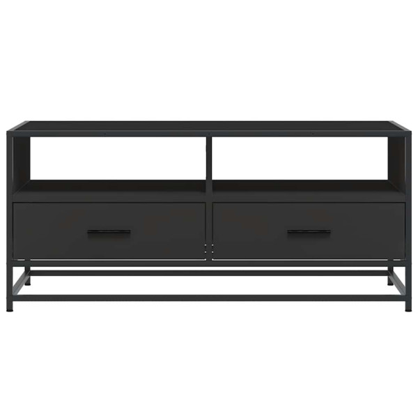 Mesa de centro madera de ingeniería y metal negro 100x50x45 cm M 5