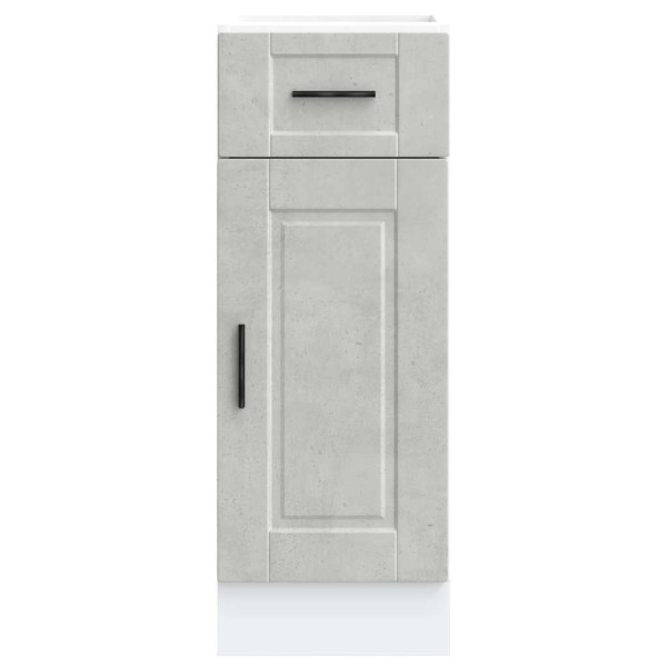 Mueble bajo de cocina porto gris cemento madera reconstituida M 4