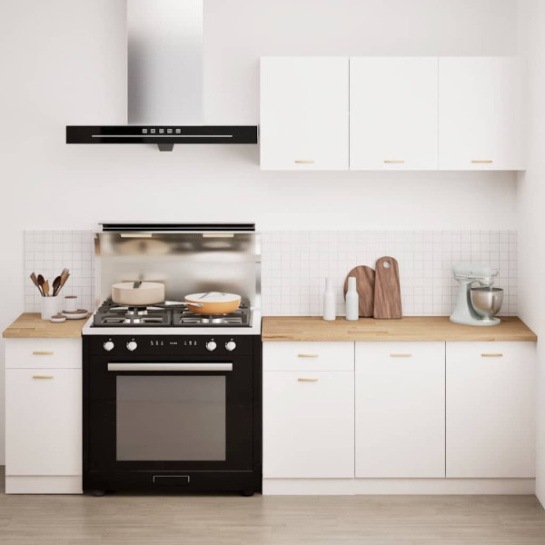 VidaXL Bancada de cozinha retangular 40x63.5x2.7 cm carvalho maciça M 3