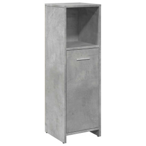 Armario de baño madera contrachapada gris 30x30x95 cm H