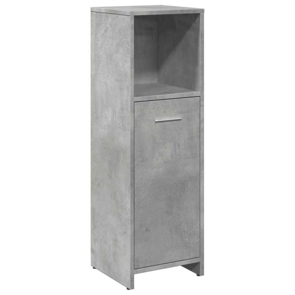Armario de baño madera contrachapada gris 30x30x95 cm M 2