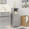 Armario de baño madera contrachapada gris 30x30x95 cm 3