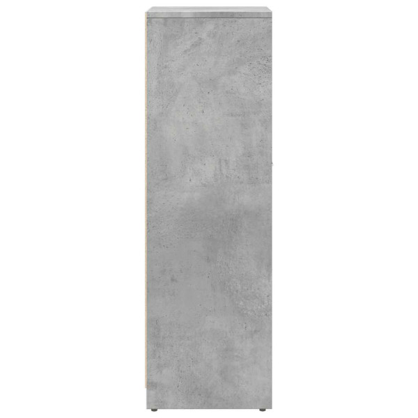 Armario de baño madera contrachapada gris 30x30x95 cm M 5