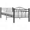 Estructura de cama de metal negro 90x200 cm 1