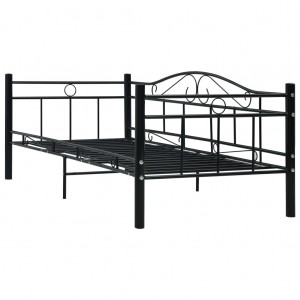 Estrutura sofá-cama 90x200 cm metal preto H