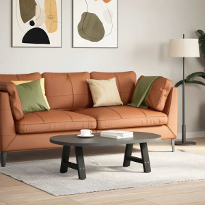 Pés para mesa de centro em formato A. 2 peças. preto. 40x(30-31) cm. aço H