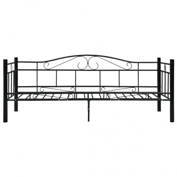 Estructura de cama de metal negro 90x200 cm M 3