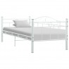 Estructura de cama de metal blanco 90x200 cm 1