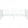 Estructura de cama de metal blanco 90x200 cm 4