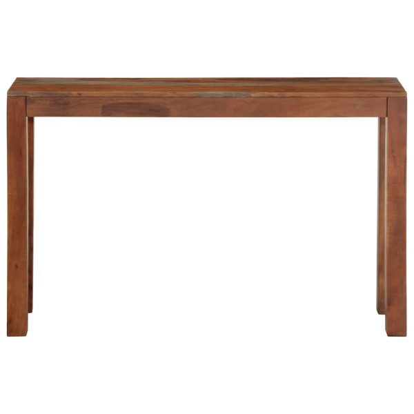 Mesa consolas em madeira de acácia maciça 120x30x76 cm M 2