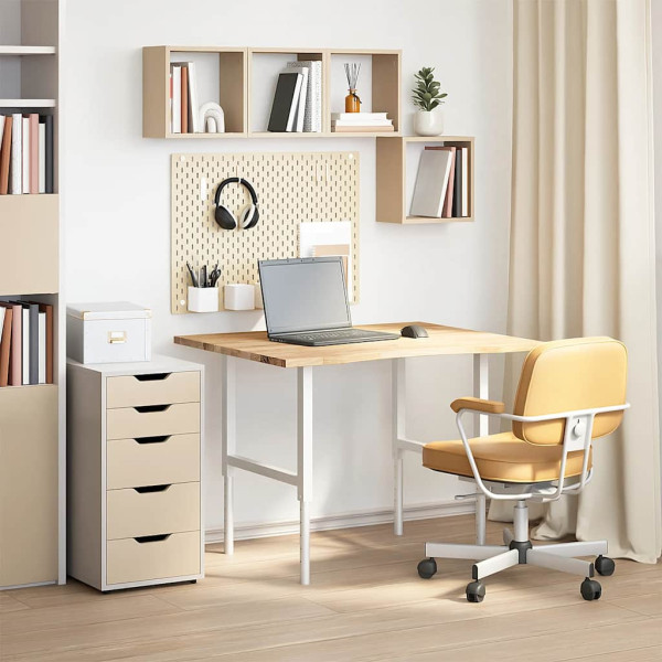 Tablero escritorio rectangular madera maciza roble sin tratar M 3