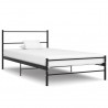 Estrutura de cama 90x200 cm metal preto 1