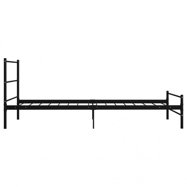 Estructura de cama de metal negro 90x200 cm M 4