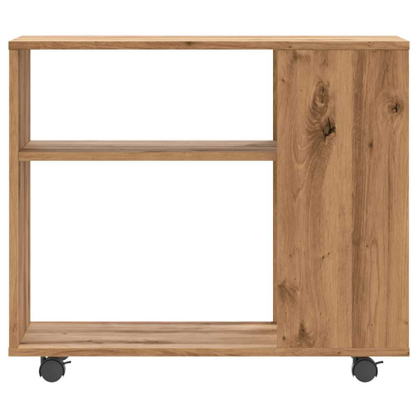 Mesa auxiliar de madera de ingeniería roble artisan 70x35x55 cm M 4