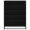 Sapateira 75x38x97.5 cm derivados de madeira/metal preto 4
