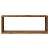 Estantes cubo de pared 2 uds madera envejecida 60x15x23 cm 5